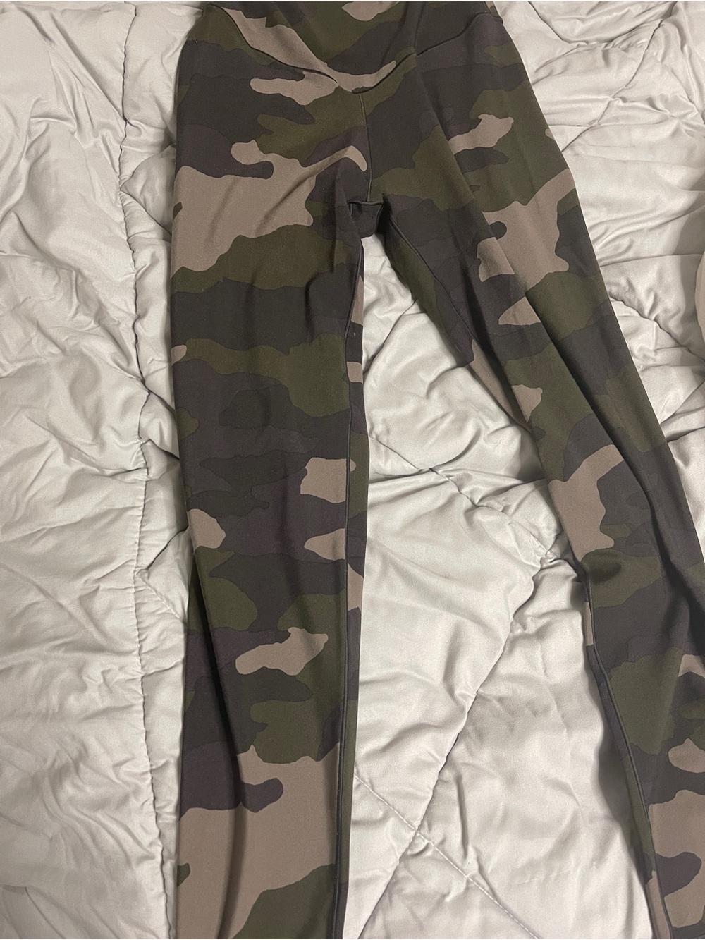 Camo Leggings - Olive Green Camouflage